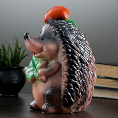 Копилка "Ёж с грибом" 18х18х29см