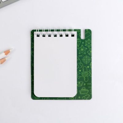 Набор блокнот и мини-ручка «С днем защитника Отечества», 9 х 10,4 см