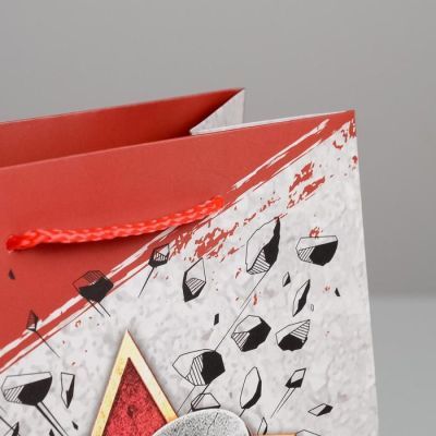 Пакет ламинированный вертикальный «Настоящему Мужчине», MS 18 × 23 × 10 см