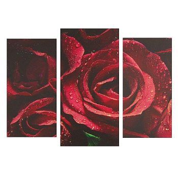 Картина модульная на подрамнике  "Розы" 2шт-25,5*50,5см, 30,5*60см, 60х100 см