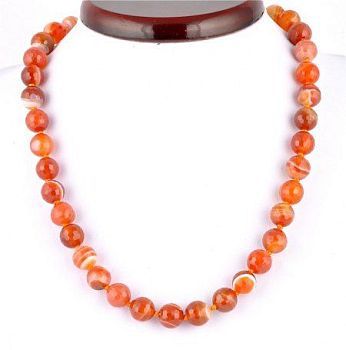 Бусы Сердолик "Априори №10" арт. НСР-2.1(10)-48-2