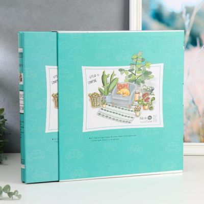 Фотоальбом на 600 фото 10х15 см "Домашний уют" в коробке 33,7х30,3х5,8 см