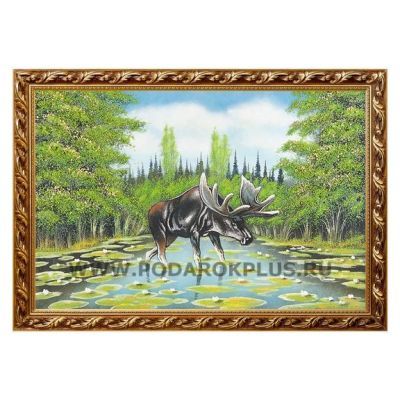 Картина "Лось" багет №170 (40х60 см)