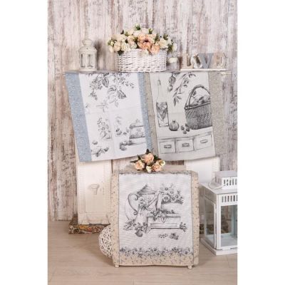 Полотенце рогожка Дофине 45х60 см (пакет), МИКС, хлопок 100%, 170г/м2