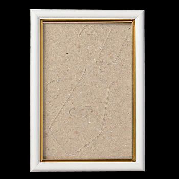 Фоторамка пластик 10х15 см белый с золотом