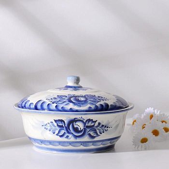 Пельменница, 2л, 135х18 см, жаропрочный фарфор , сорт 3