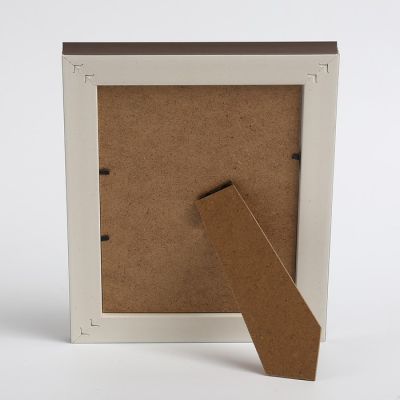 Фоторамка пластик 15х20 см "Широкий серебристый багет" 26,6х21,6х2,4 см