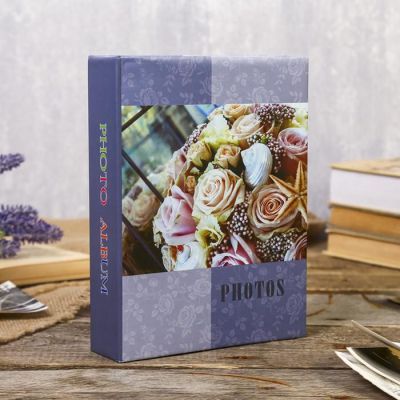 Фотоальбом на 200 фото 10х15 см "Букет невесты" МИКС 23х17,5х5,5 см