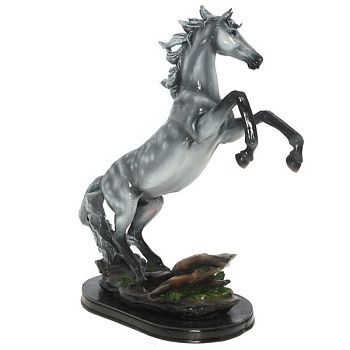 Фигурка декоративная "Конь" (цвет - в яблоках, длина 30 см, ширина 15 см, высота 40 см)