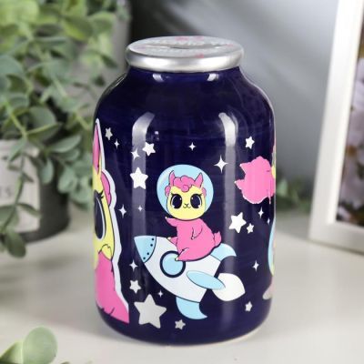 Копилка керамика банка "Дарю счастье и исполняю желания!" 15х9,5х9,5 см