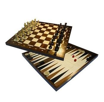 Настольные игры "Шахматы, Шашки, Нарды "Консул" (48х24х6см)"