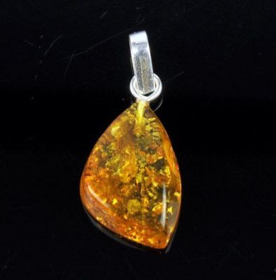 Кулон Янтарь "Золотой дождь" арт.ЯК-043