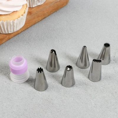 Набор "Делай то, что любишь", кондитерский мешок, адаптер, 6 насадок