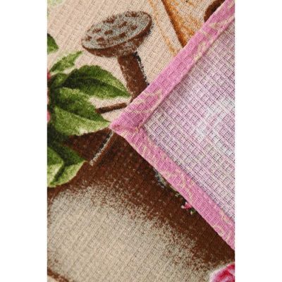 Полотенце 45х60см DomoVita  Ля Рошель , хлопок 100%, пл 170 г/м2 вафелька (пакет) микс