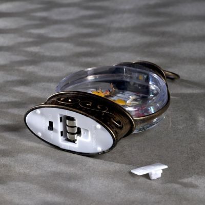 Светодиодная фигура «Олень в лесу» 9 × 13 × 3.5 см, пластик, батарейки AG13х3, свечение тёплое белое