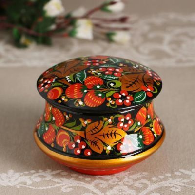 Шкатулка, 8х10 см, хохлома