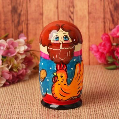 Матрёшка-сказка «Курочка Ряба», 5 в 1