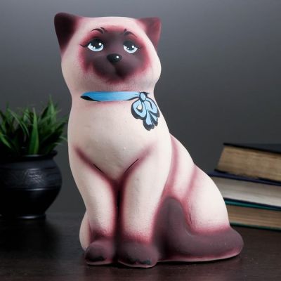 Копилка "Кот сиамский" 30см, МИКС