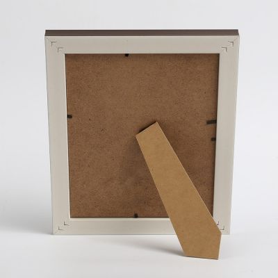 Фоторамка пластик 20х25 см "Широкий серебристый багет" 31,6х26,6х2,4 см