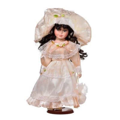 Кукла коллекционная керамика "Маленькая мисс в нежно-розовом платье" 30 см