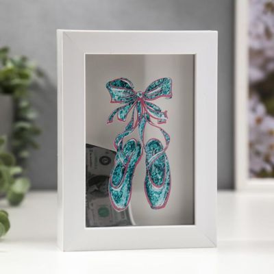 Копилка интерьерная пластик "Пуанты" МИКС 17х12х3,8 см