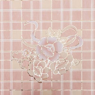 Клеёнка ажурная Lace «Богатство цветов», ширина 137 см, рулон 20 метров, цвет золотой