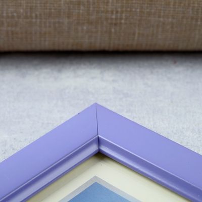 Фоторамка "Двойная с тесьмой", сирень, 10х15 см