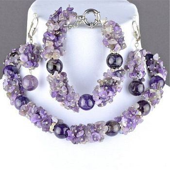 Комплект Аметист, хрусталь "Каролина" арт.КП146