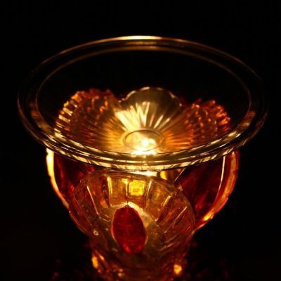 Аромасветильник стекло "Кофейные лепестки" с диммером 19х9,5х9,5 см