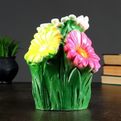 Копилка "Букет гербер" 20х18см МИКС