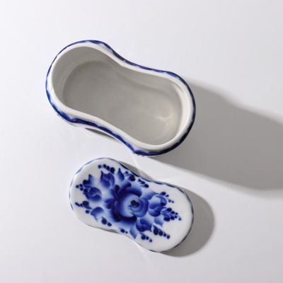 Банка для сыпучего, 14х15 см, гжель, сорт 2