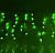Гирлянда уличная "Бахрома" (Ш:4 м, В:0,6 м, нить темная, зеленый)