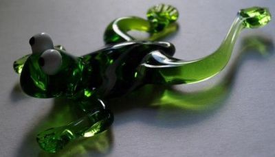 Фигурка из муранского стекла «Лягушка» №1 (большая)