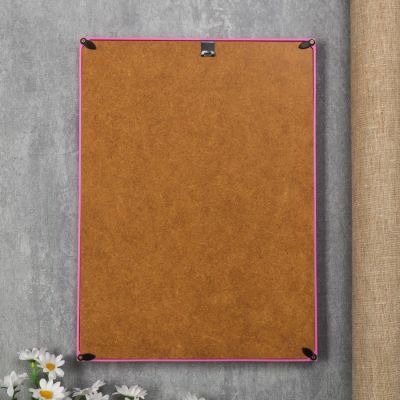 Фоторамка пластик L-6 21х30 см, маджента, с небьющимся стеклом