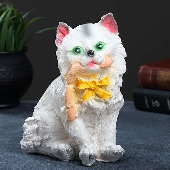 Копилка "Кот с колбасой" 20х14см