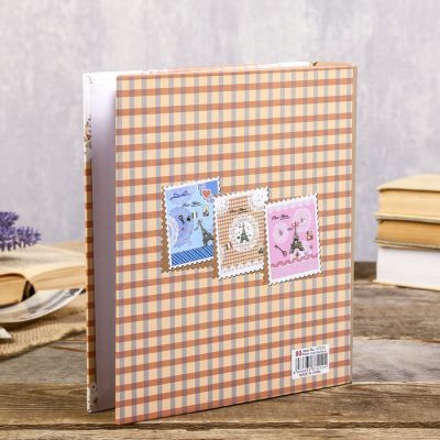 Фотоальбом на 80 фото 10х15см "Эйфелева башня и кружева" золот.обвод,в короб МИКС 23х19х5,2