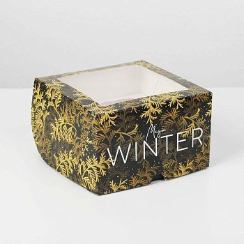 Коробка для капкейков «Winter», 16 х 16 х 10см
