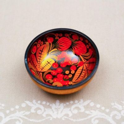 Набор «Розетка с ложкой», 10×4×10 см, хохлома