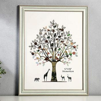 Фоторамка пластик 30х40 см "Классика" серая 45х35 см