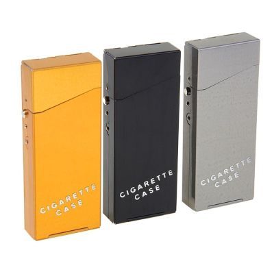 Портсигар прямоугольный, с откидной крышкой, МИКС