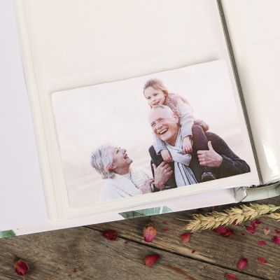 Фотоальбом на 200 фото 10х15 см "Пальмовые листья" в коробке 26х20,5х5 см