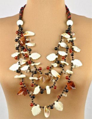 Бусы  "Осенняя сказка" арт.1244