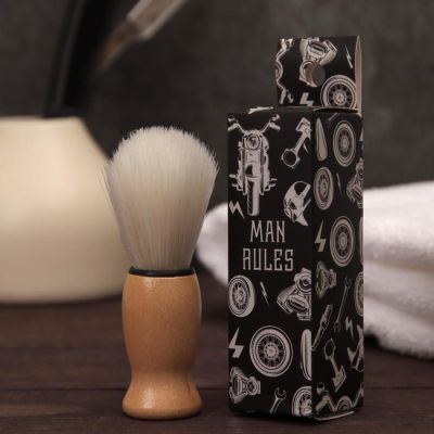Помазок для бритья «Man Rules», деревянный