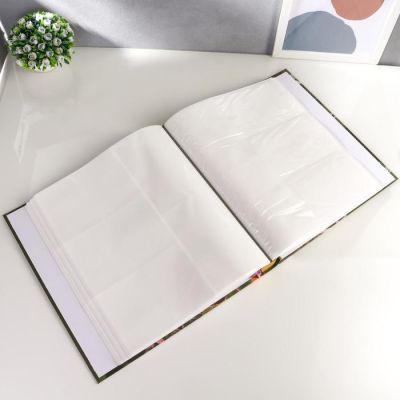 Фотоальбом на 480 фото 10х15 + 10 фото 15х21 в коробке "Цветы" МИКС