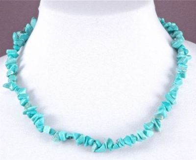 Бусы Прес. Бирюза "Забава" арт.ПБР-75-42-3