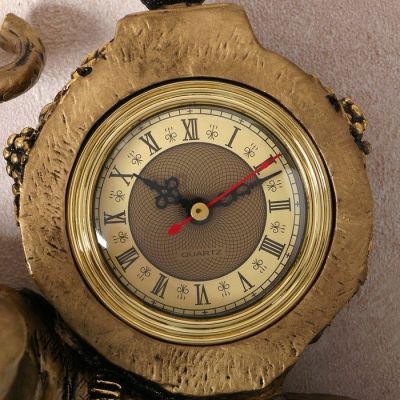 Часы настольные "Слон", цвет  бронзовый, 35х22х10 см