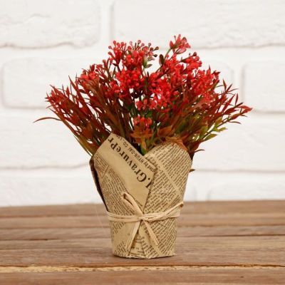 Композиция "Мелкие ягодки" 7*17 см, микс