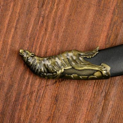 Сув. изделие кинжал "Волк", ножны бронза, клинок 22 см