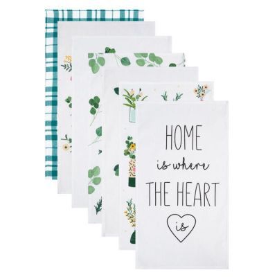 Набор кухонных полотенец Доляна Garden life 35х60см-7шт, 100% хл