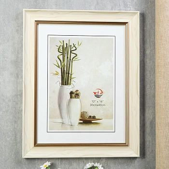 Фоторамка пластик 30х40 "Марселье" светлый беж 47х37х2 см